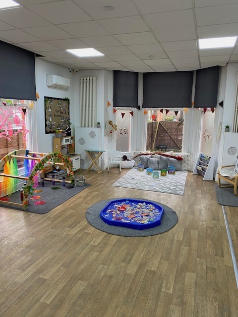 Under 2's room overlooking garden area